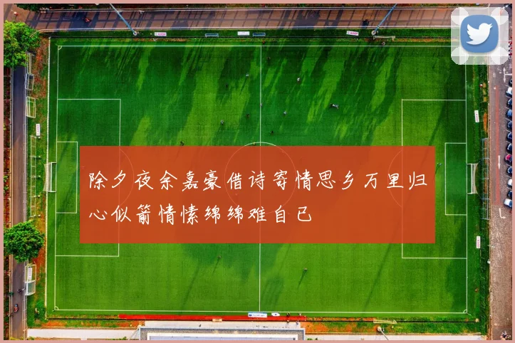除夕夜余嘉豪借诗寄情思乡万里归心似箭情愫绵绵难自已